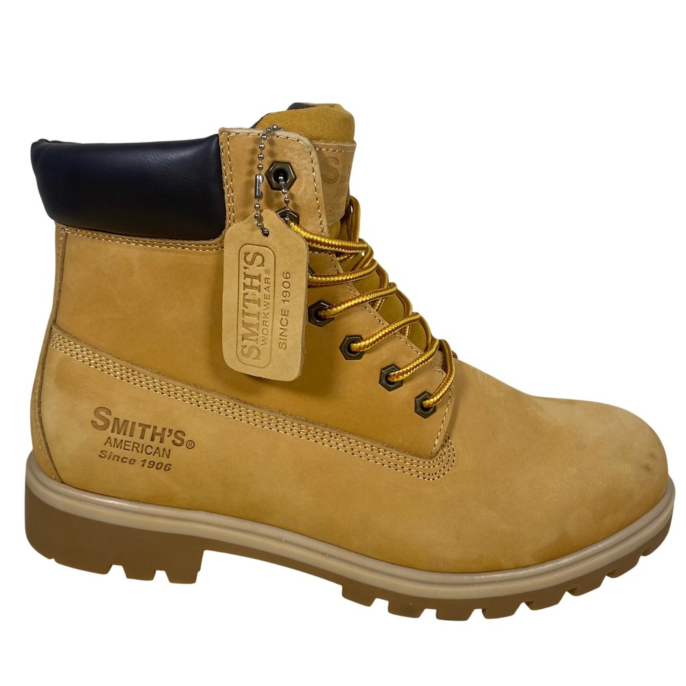 NEW Smiths American 6 Inch‎ Wheat Lug Boots Tan Work Boot Size 10